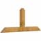 Ekena Millwork Portland Rough Sawn Timber Gable Bracket, Western Red Cedar, 72"W x 30"H x 4"D x 6"F, 10/12 Pitch GBW072X30X0406POR00RWR - alternate 2